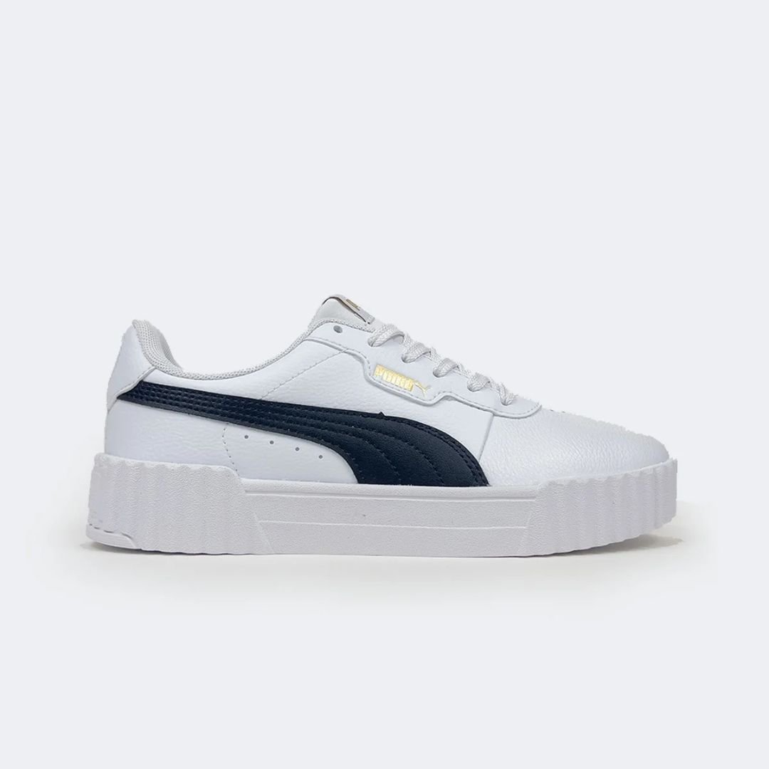 Tênis Puma Carina 3.0 BDP - WHITE/BLACK/GOLD