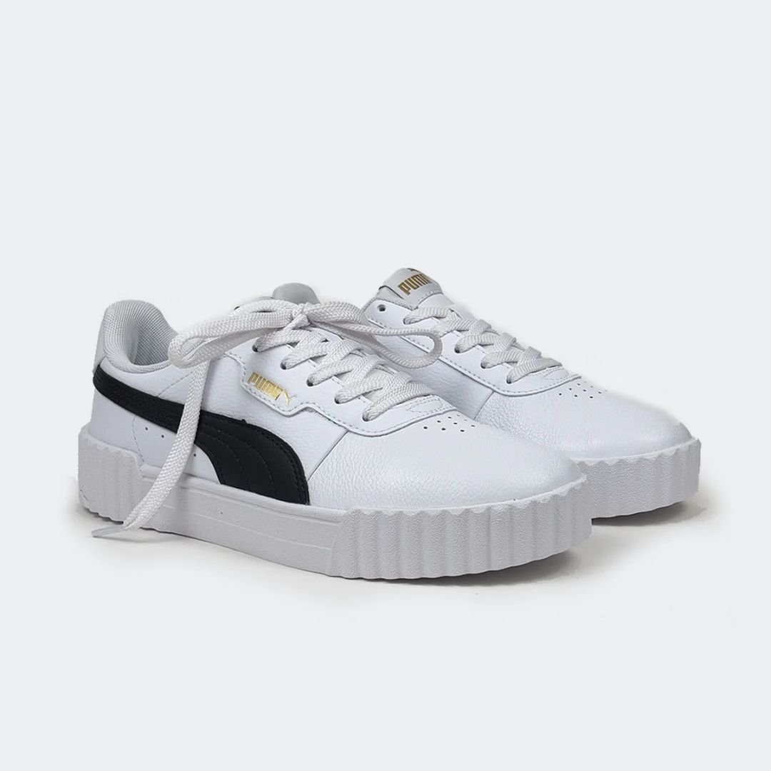Tênis Puma Carina 3.0 BDP - WHITE/BLACK/GOLD Branco 2