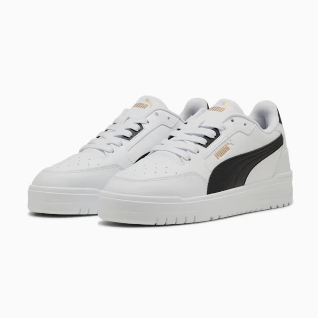 Tênis Puma Shuffle - WHITE/BLACK/GOLD Branco 2