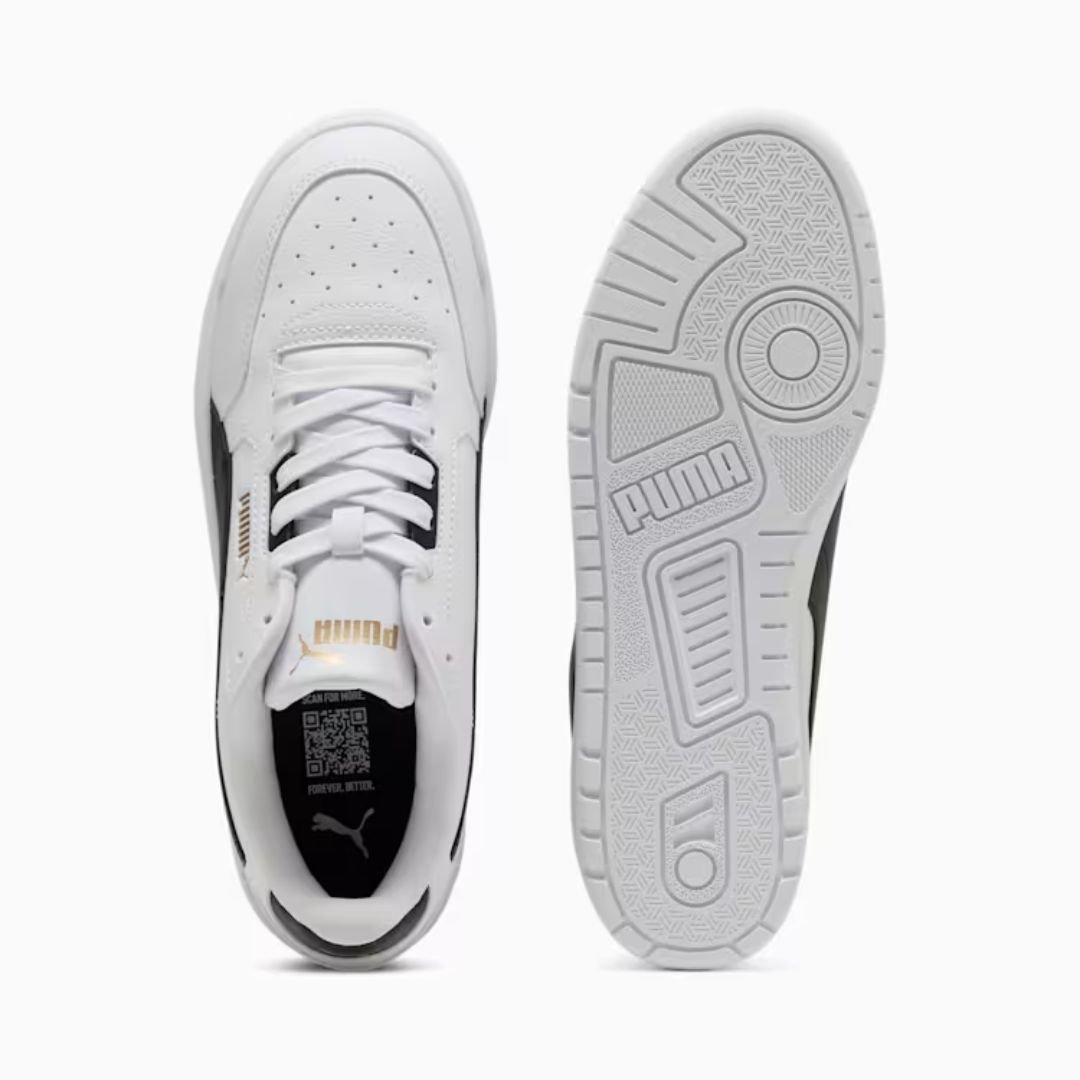 Tênis Puma Shuffle - WHITE/BLACK/GOLD Branco 4