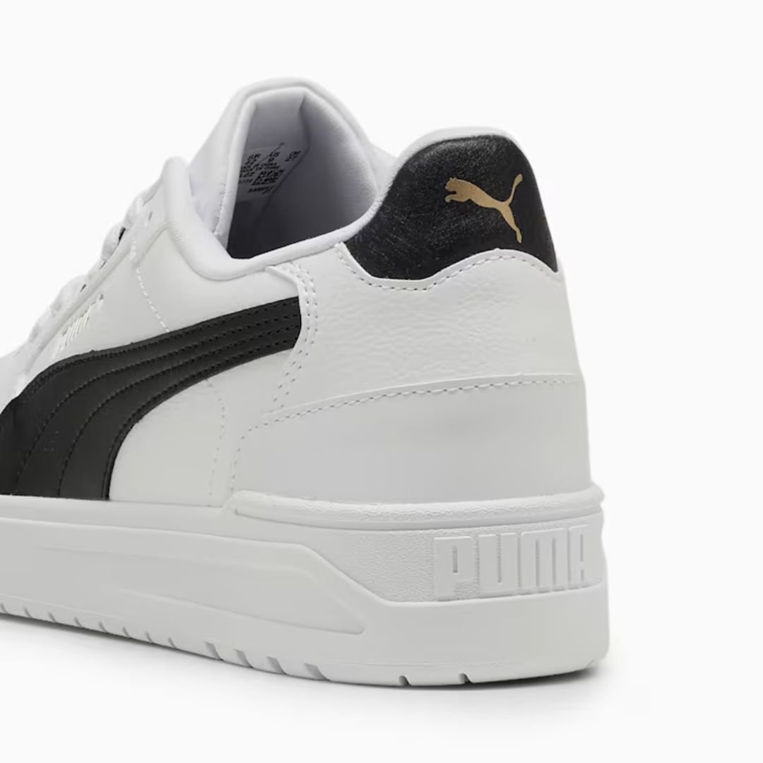 Tênis Puma Shuffle - WHITE/BLACK/GOLD Branco 5