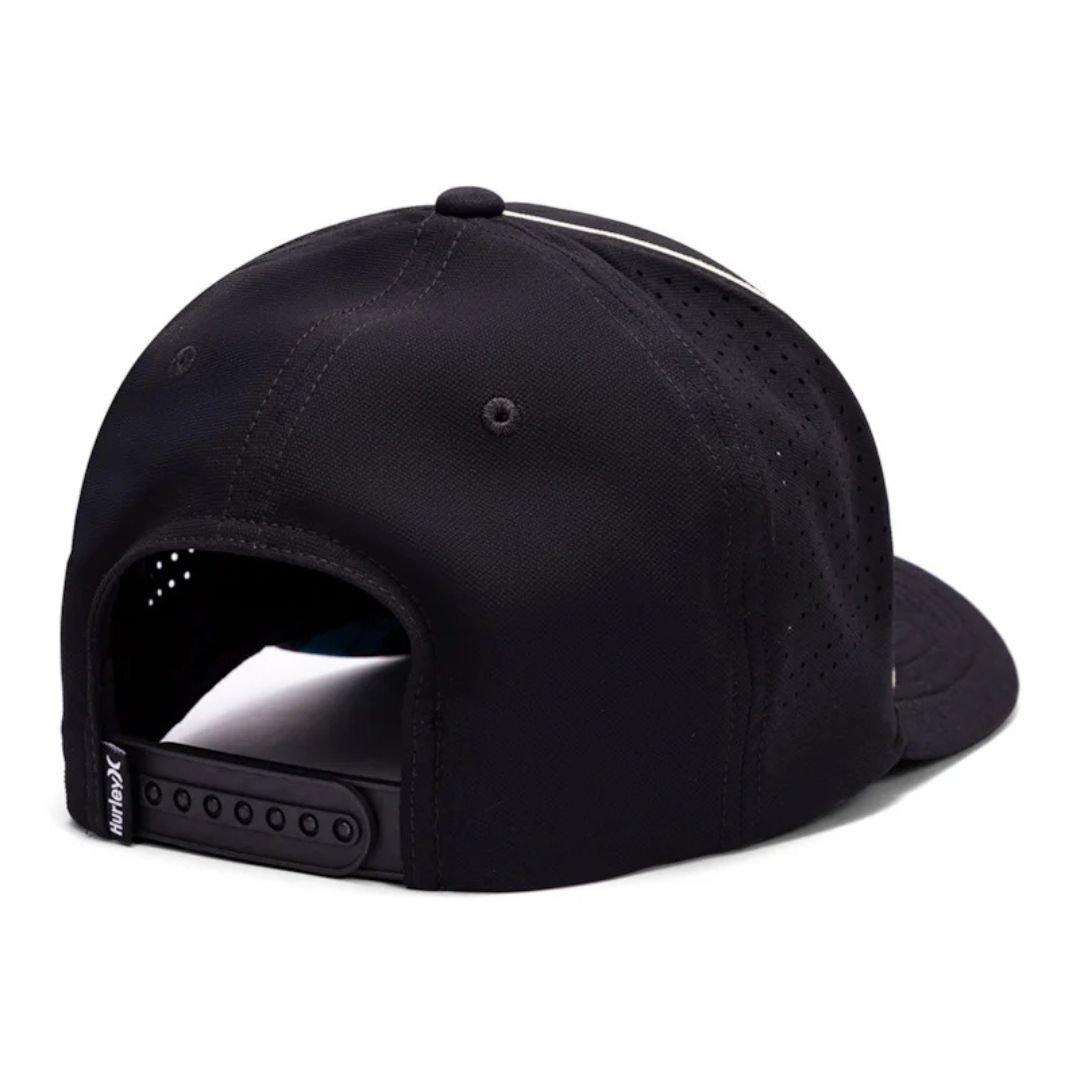 Boné Hurley Half Letters Aba Curva Preto - PRETO Preto 2