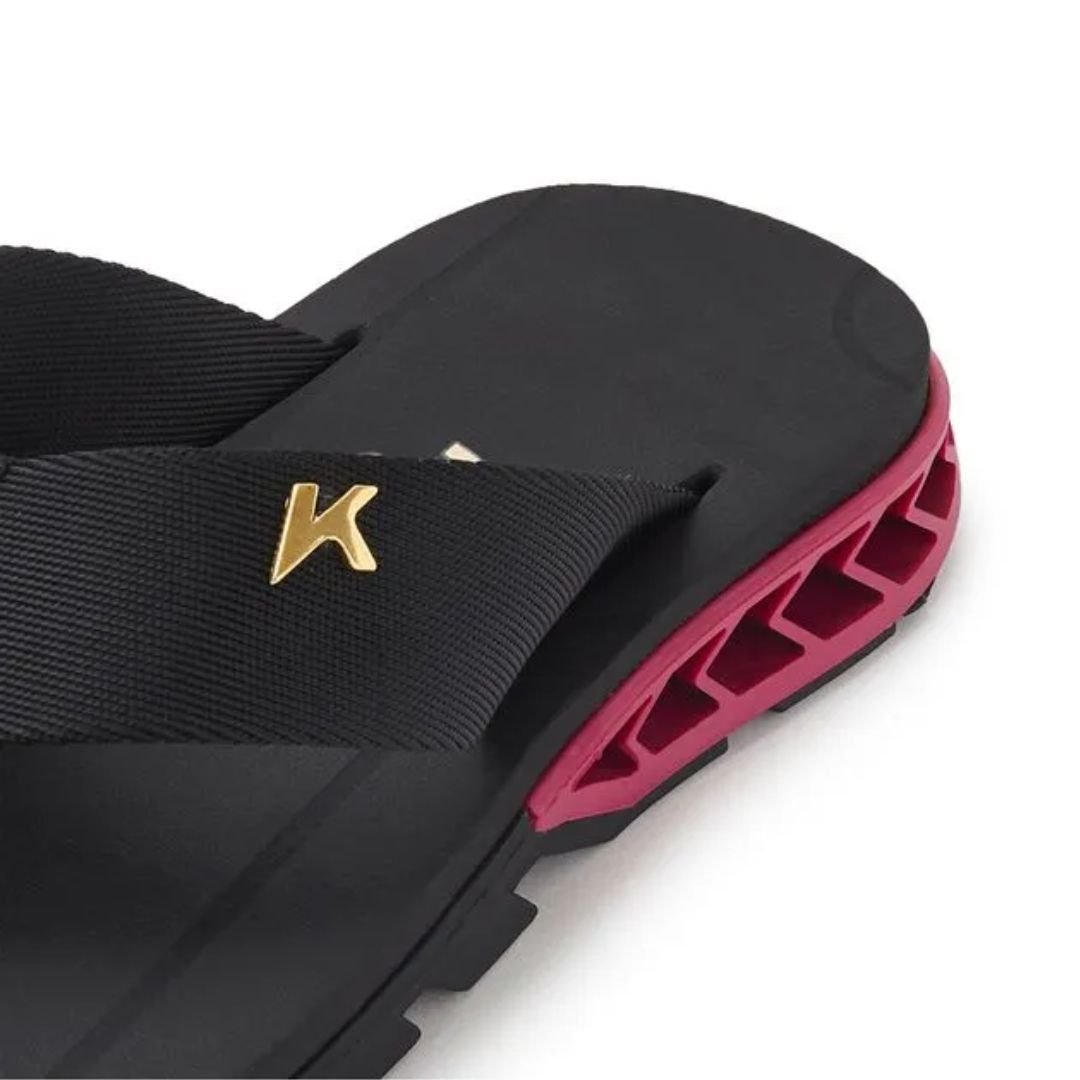 Chinelo Sandália Kenner Rakka L7 - PRETO/ROSA/PRETO Preto 5