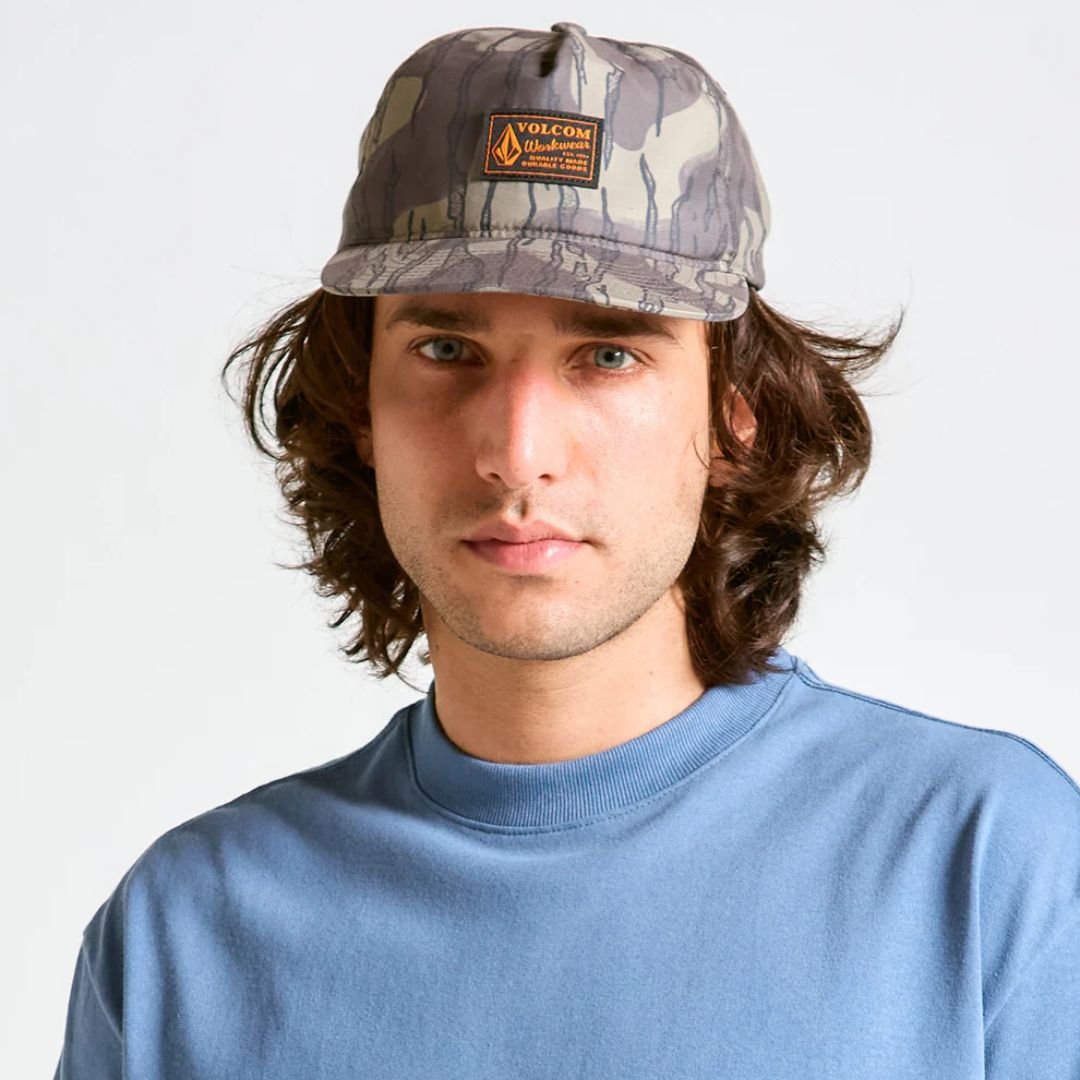 Boné Volcom Workwear Blinde - BINDLE Bege/Cinza 4