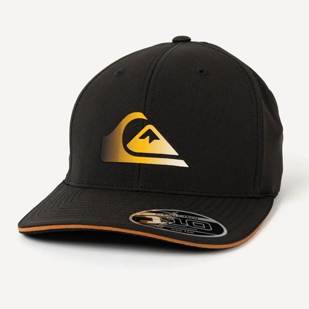 Boné Quiksilver Aba Curva Gradient Logo Twill - PRETO
