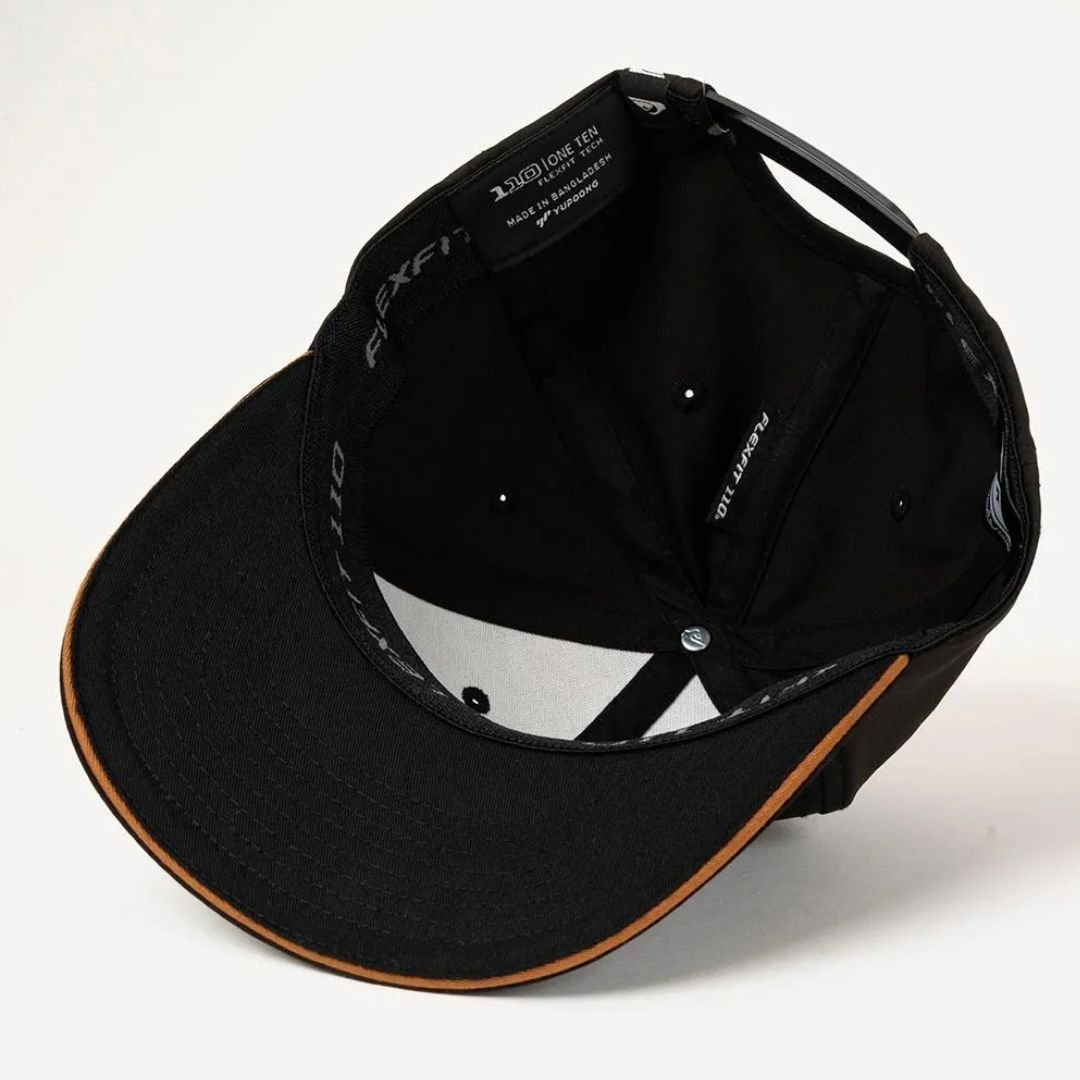 Boné Quiksilver Aba Curva Gradient Logo Twill - PRETO Preto 4