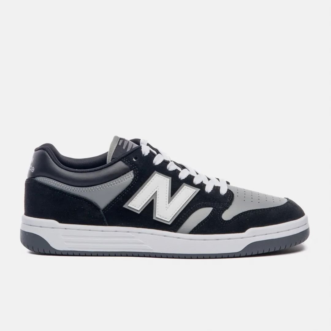 Tênis New Balance 480 Low - PRETO/CINZA