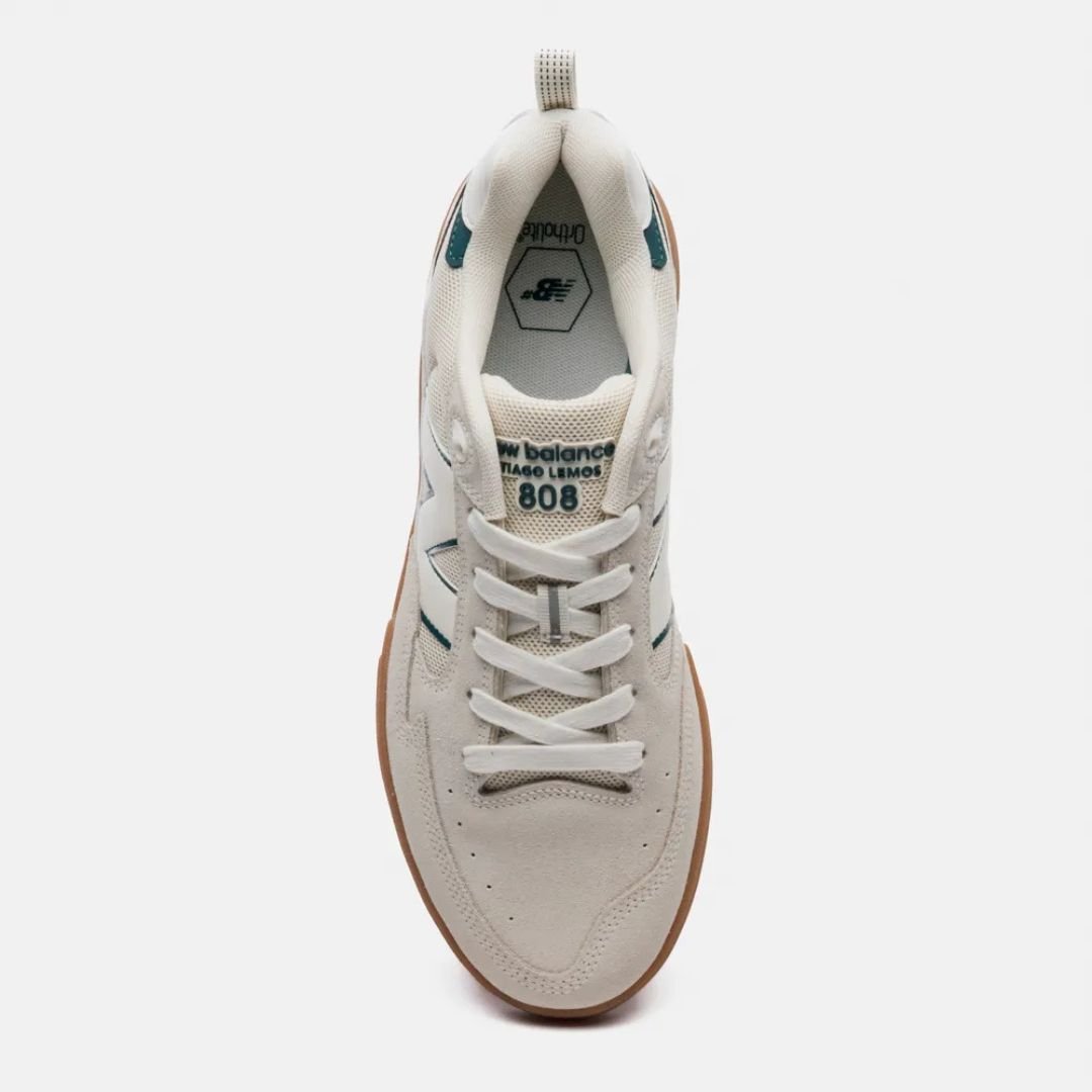 Tênis New Balance Tiago Lemos NM808 - BEGE CLARO/VERDE ESCURO Bege 5