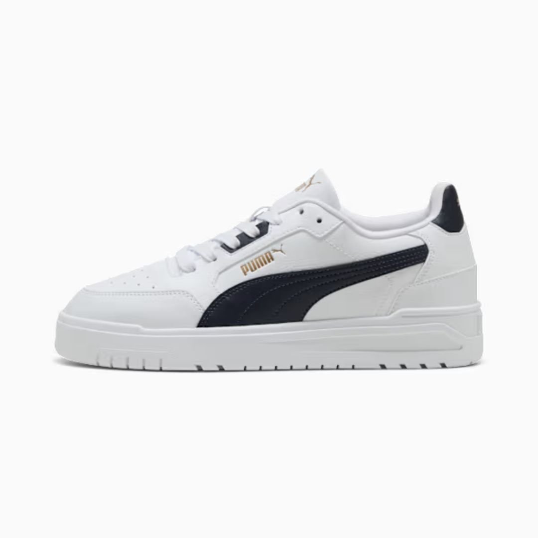 Tênis Puma Shuffle Downtown - WHITE/NEW NAVY/GOLD