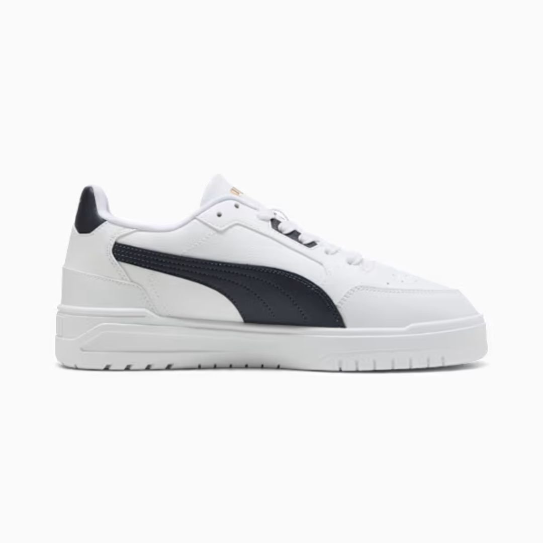 Tênis Puma Shuffle Downtown - WHITE/NEW NAVY/GOLD Branco 3