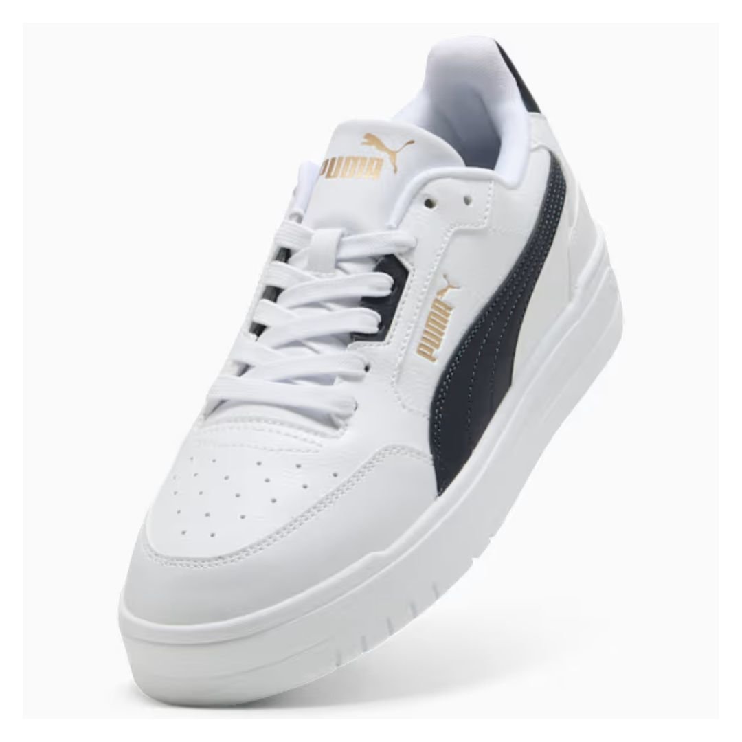 Tênis Puma Shuffle Downtown - WHITE/NEW NAVY/GOLD Branco 4