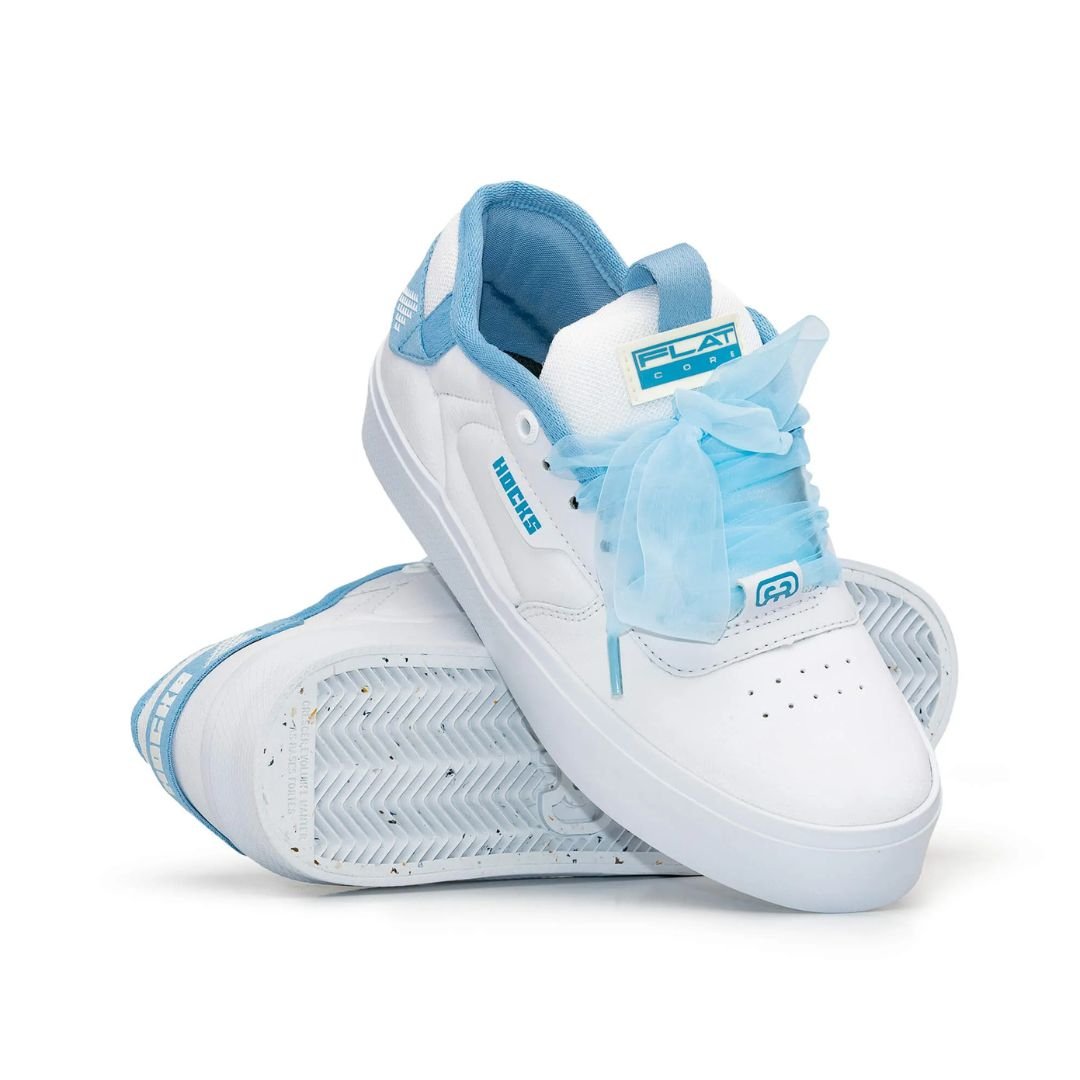 Tênis Hocks Flat Core - ACQUA BLOOM UV Branco/Azul 2