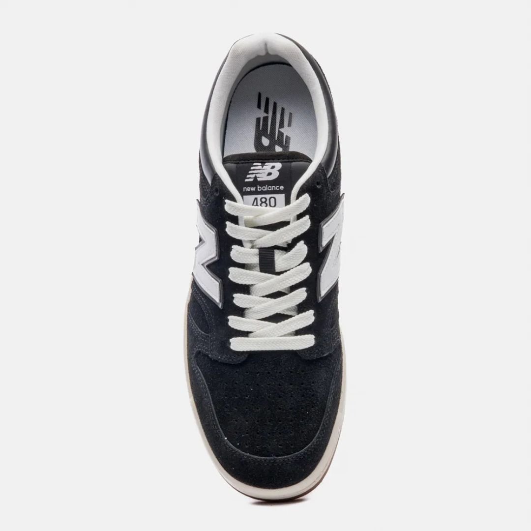 Tênis New Balance 480 Low - PRETO/BEGE CLARO Preto 5