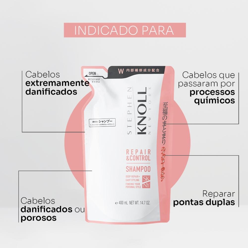 Stephen Knoll Repair & Control Shampoo Refil 400ML 400ml 2