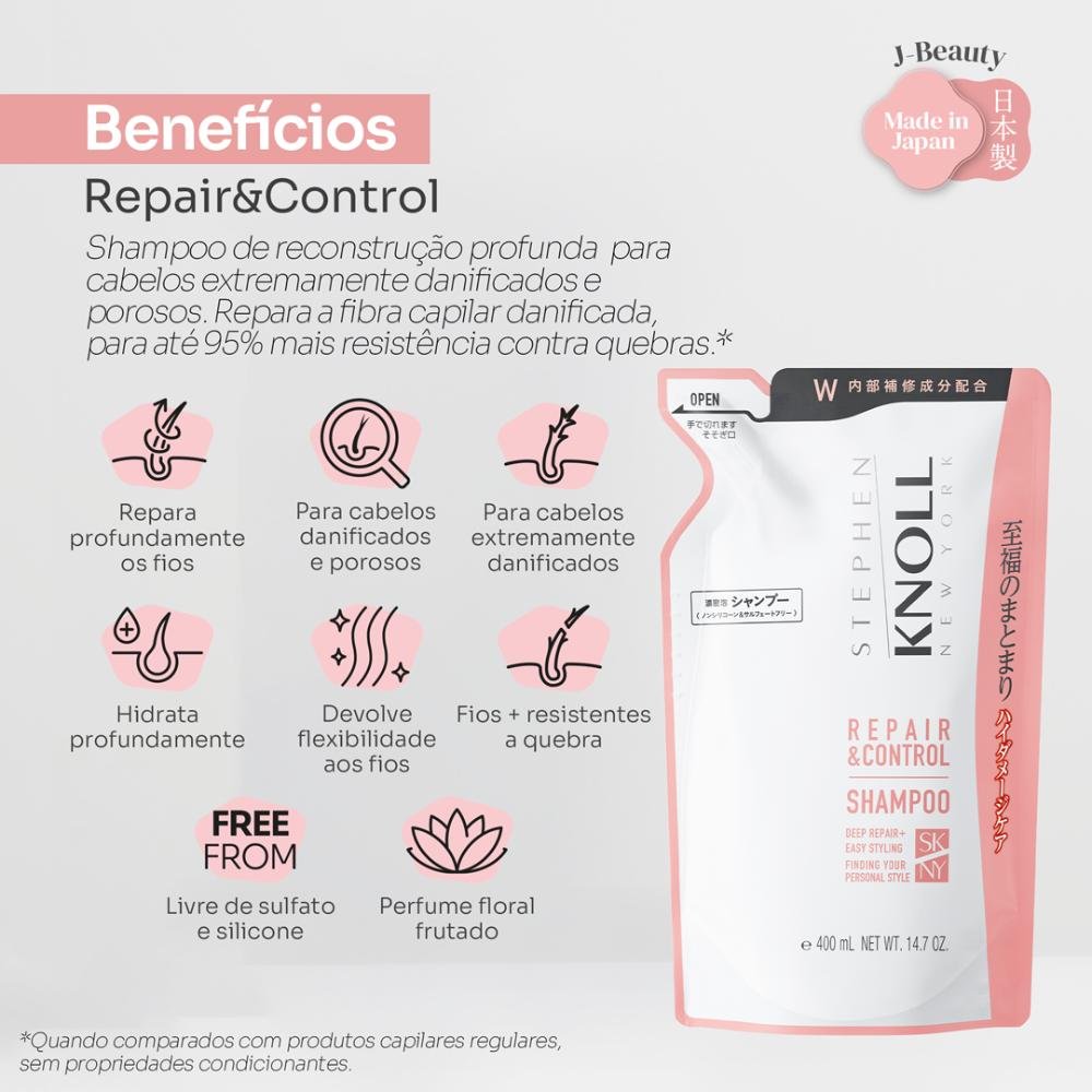 Stephen Knoll Repair & Control Shampoo Refil 400ML 400ml 4