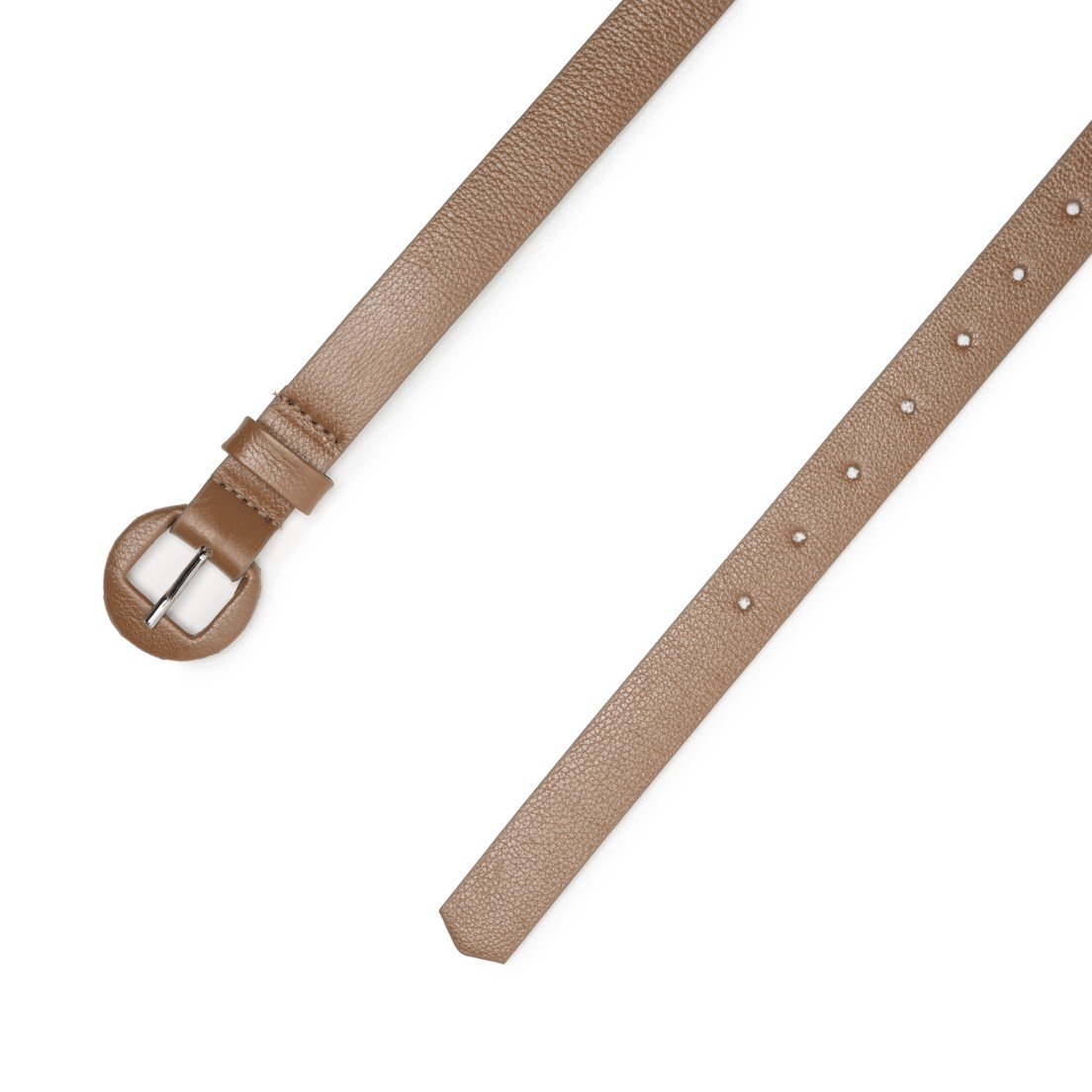 Cinto Em Couro Fino Tuny Caramelo 2