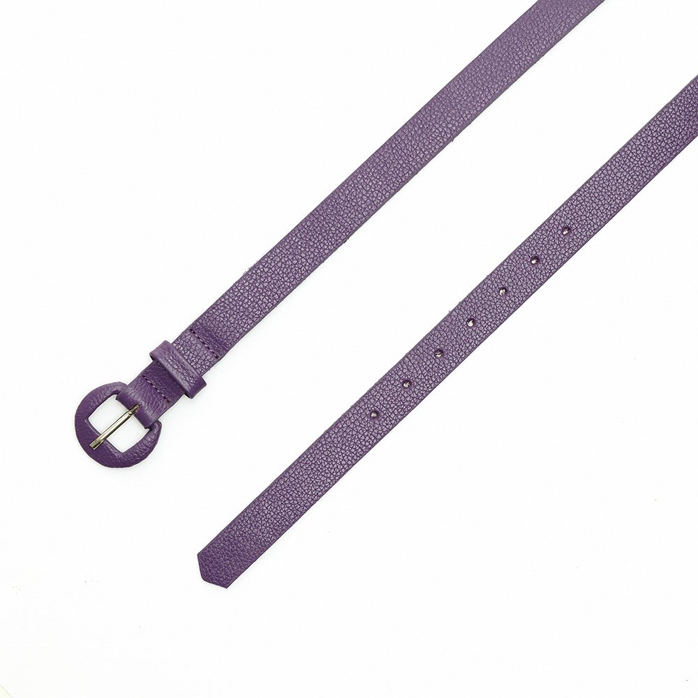 Cinto Em Couro Fino Tuny Roxo Roxo 2