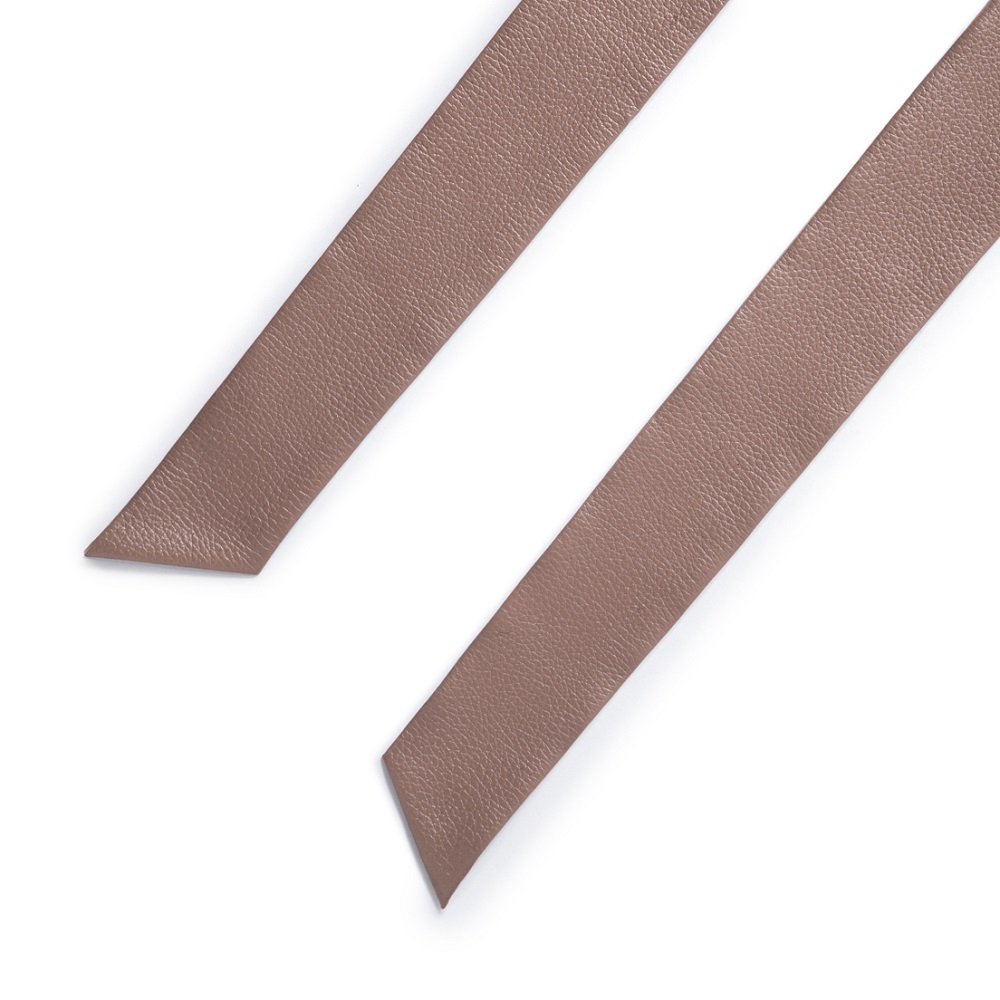 Cinto Faixa Confeccionado Em Couro Bege Bege 2