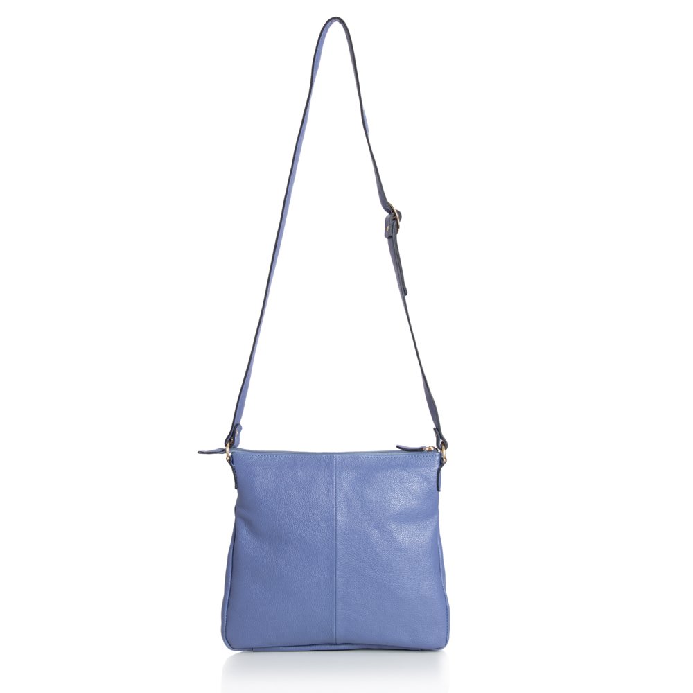 Bolsa Em Couro Transversal Karin - Azul Azul 3