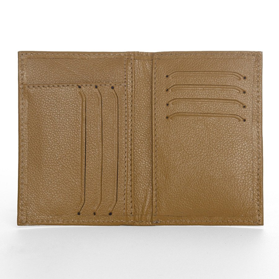 Carteira Confeccionada Em Couro Lumi - Amarelo Marrom 3