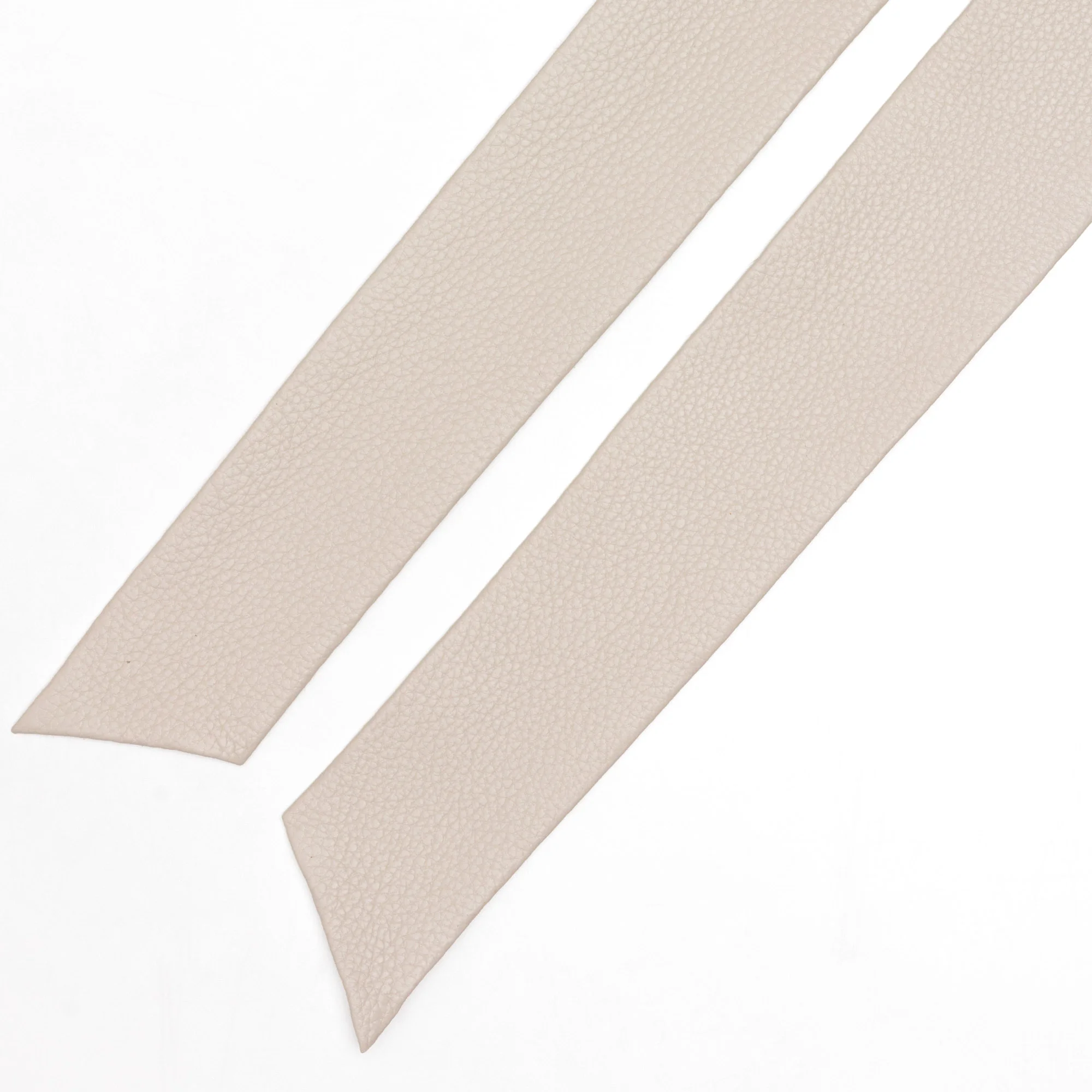 Cinto Faixa Confeccionado Em Couro Creme Branco 2