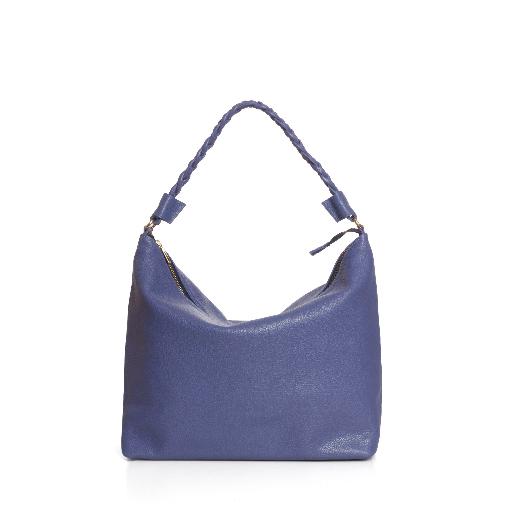 Bolsa Saco Couro Zenaide - Azul