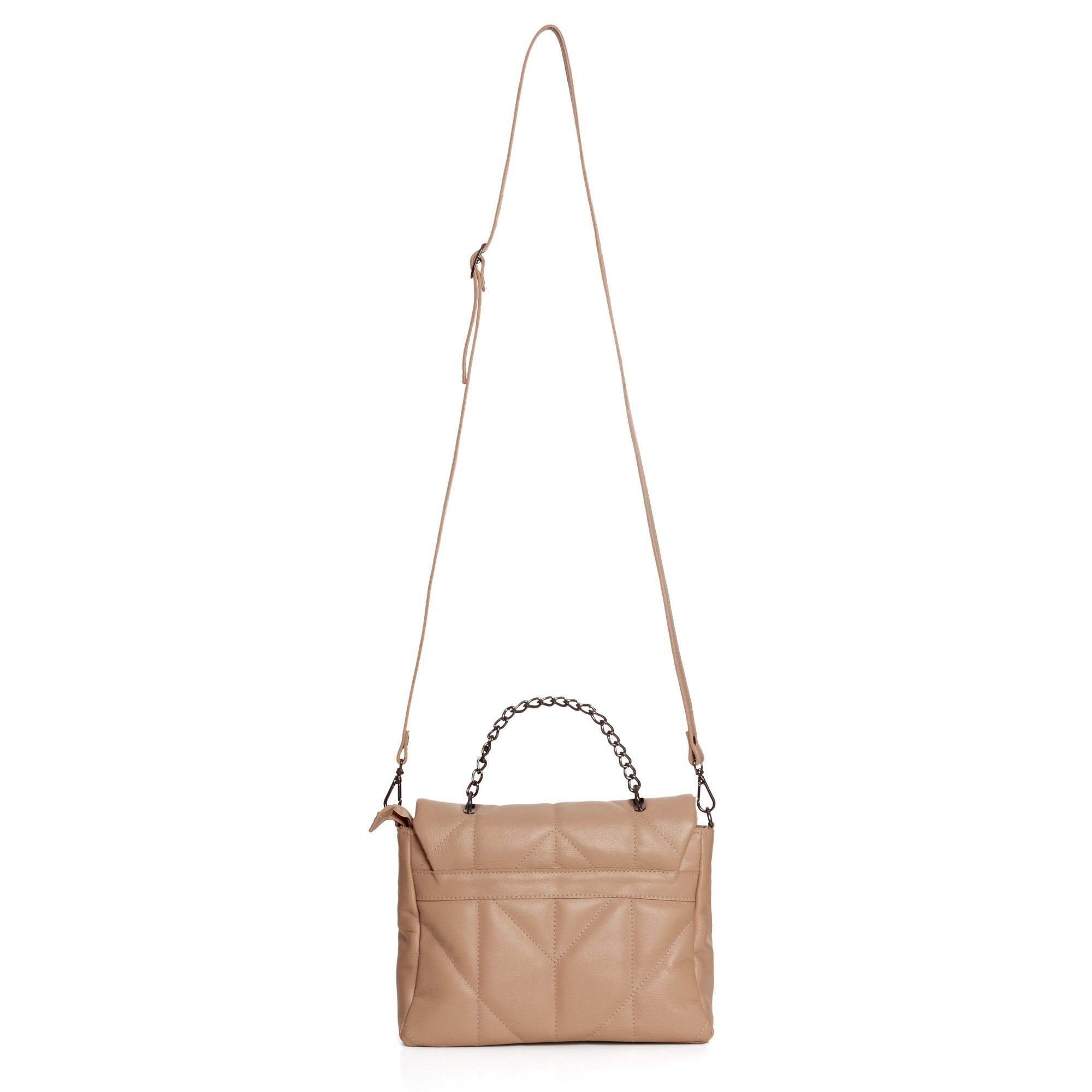 Bolsa Confeccionada Em Couro Mince - Blush Bege 4