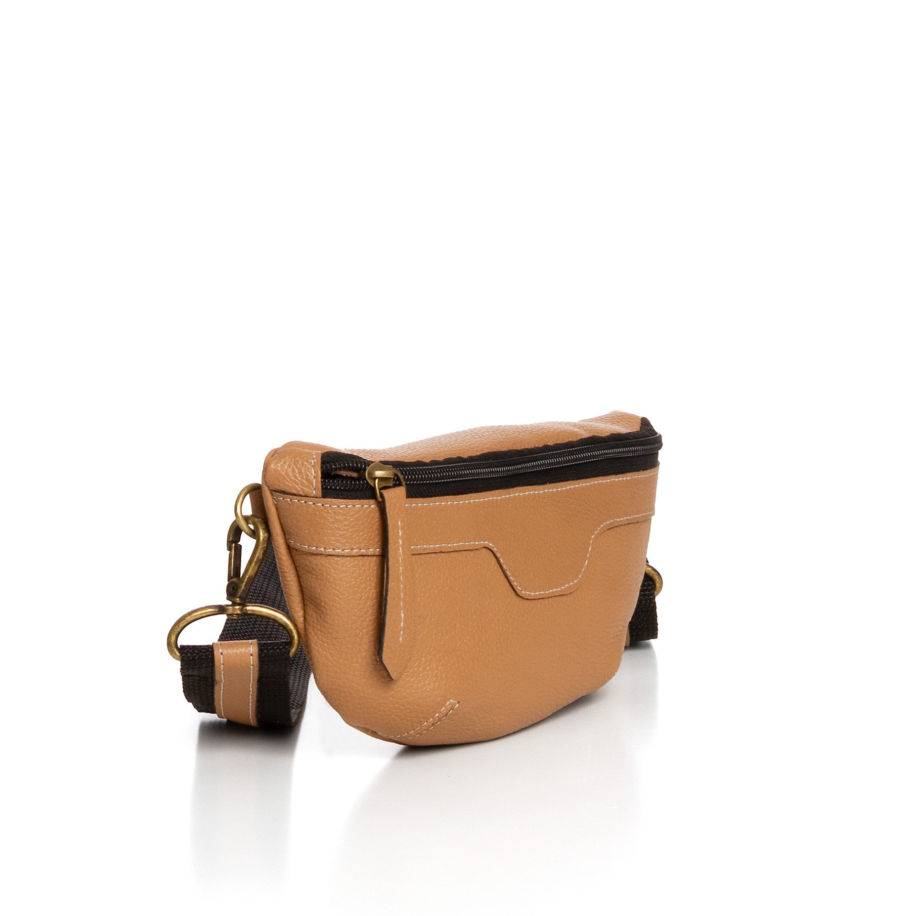 Bolsa Pochete Em Couro Darcie - Bege Bege 2