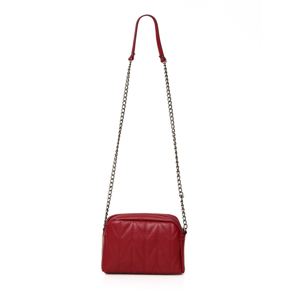 Bolsa Em Couro Trabalhado Lupita Vermelho Vermelho 2