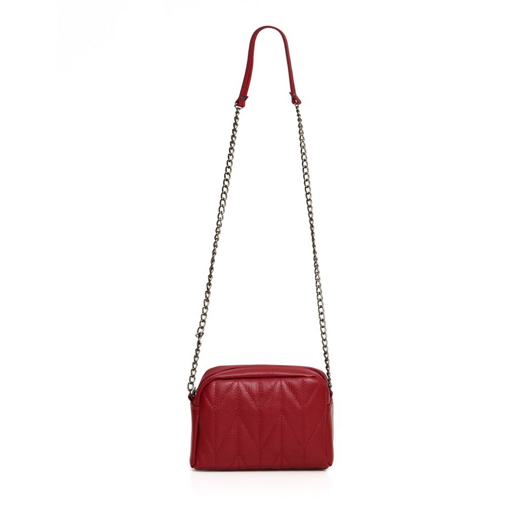 Bolsa Em Couro Trabalhado Lupita Vermelho Vermelho 3