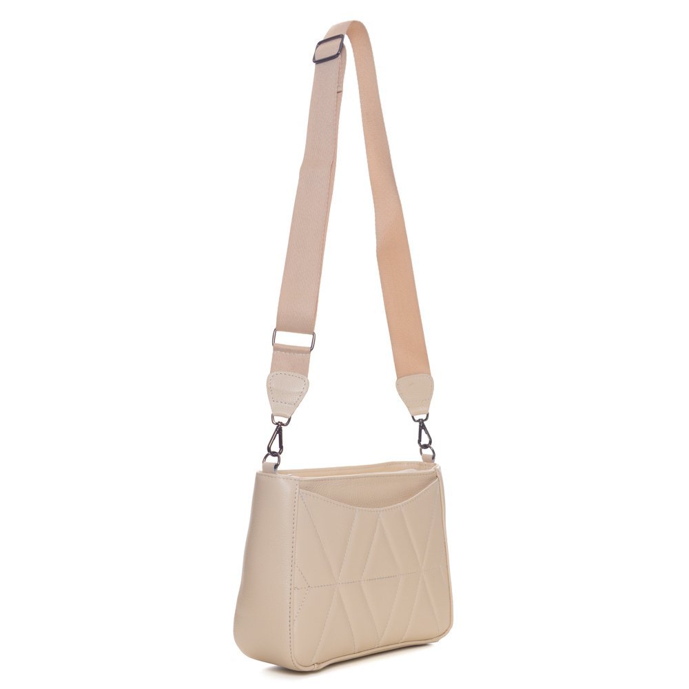 Bolsa Em Couro E Alça De Cadarço Lozana Offwhite Off White 3