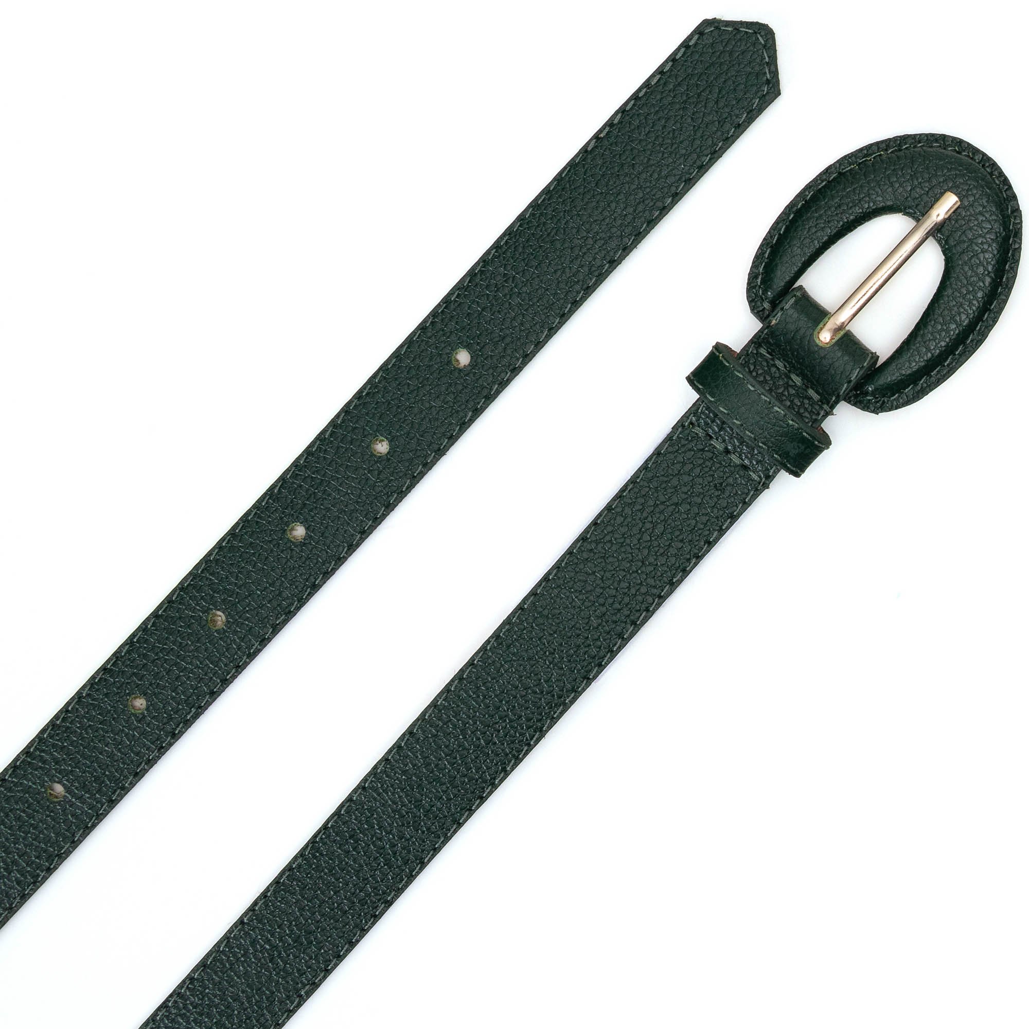 Cinto Em Couro Fivela Encapada Lizet Verde Verde 2