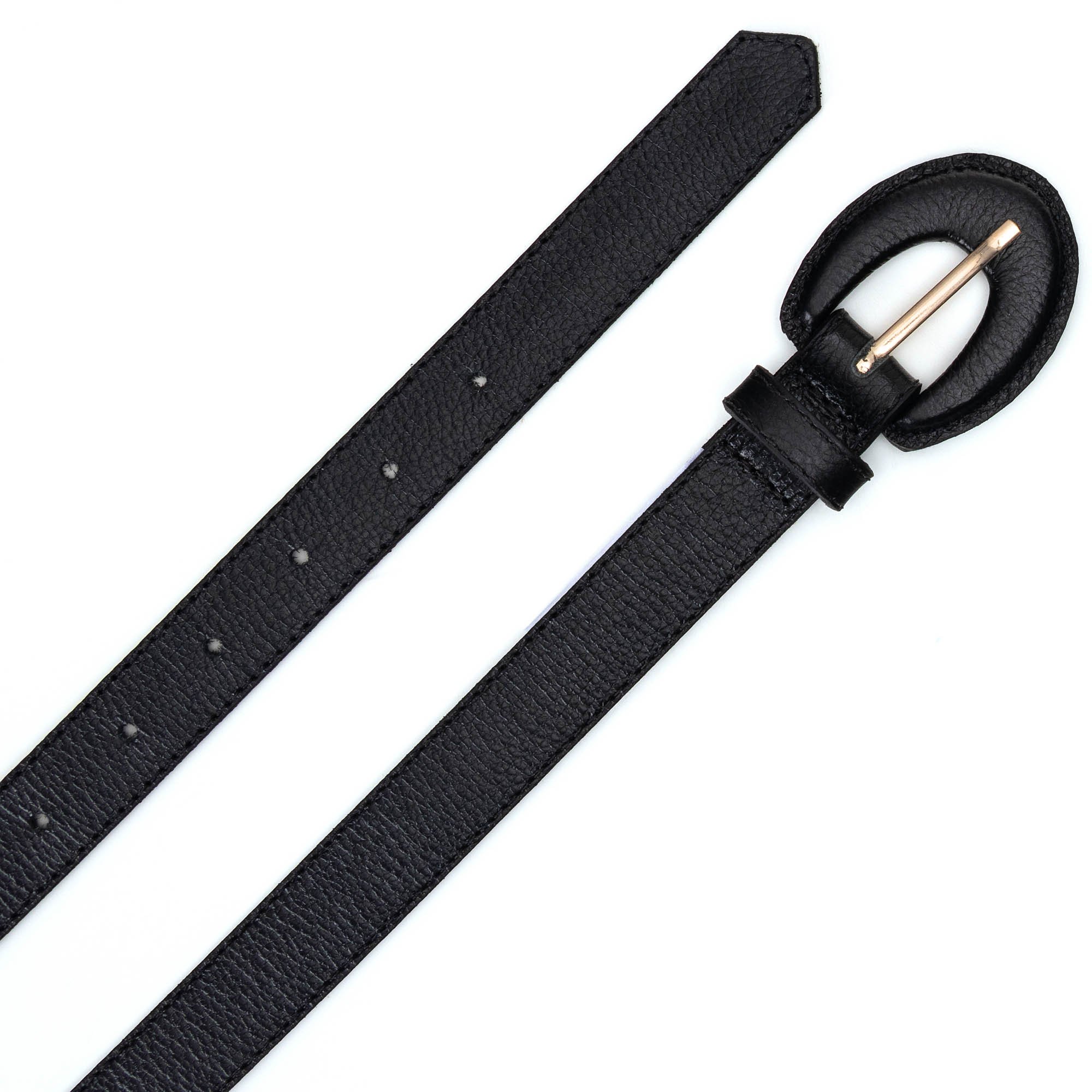 Cinto Em Couro Fivela Encapada Lizet Preto Preto 2