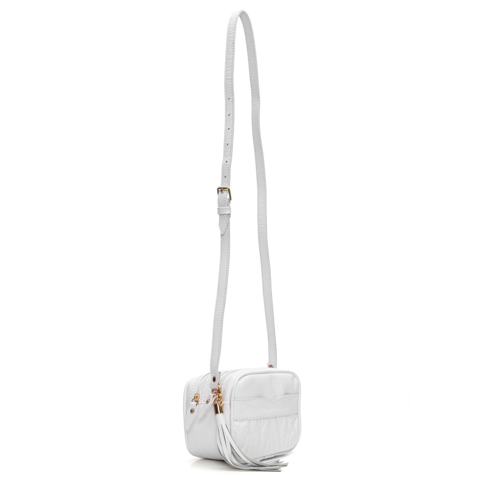 Bolsa Confeccionada Em Couro Linus - Branco Branco 3