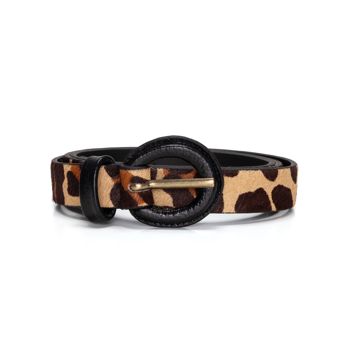 Cinto Lo Lettá Animal Print Once - Preto