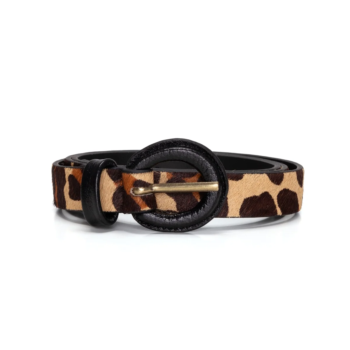 Cinto Lo Lettá Animal Print Once - Preto