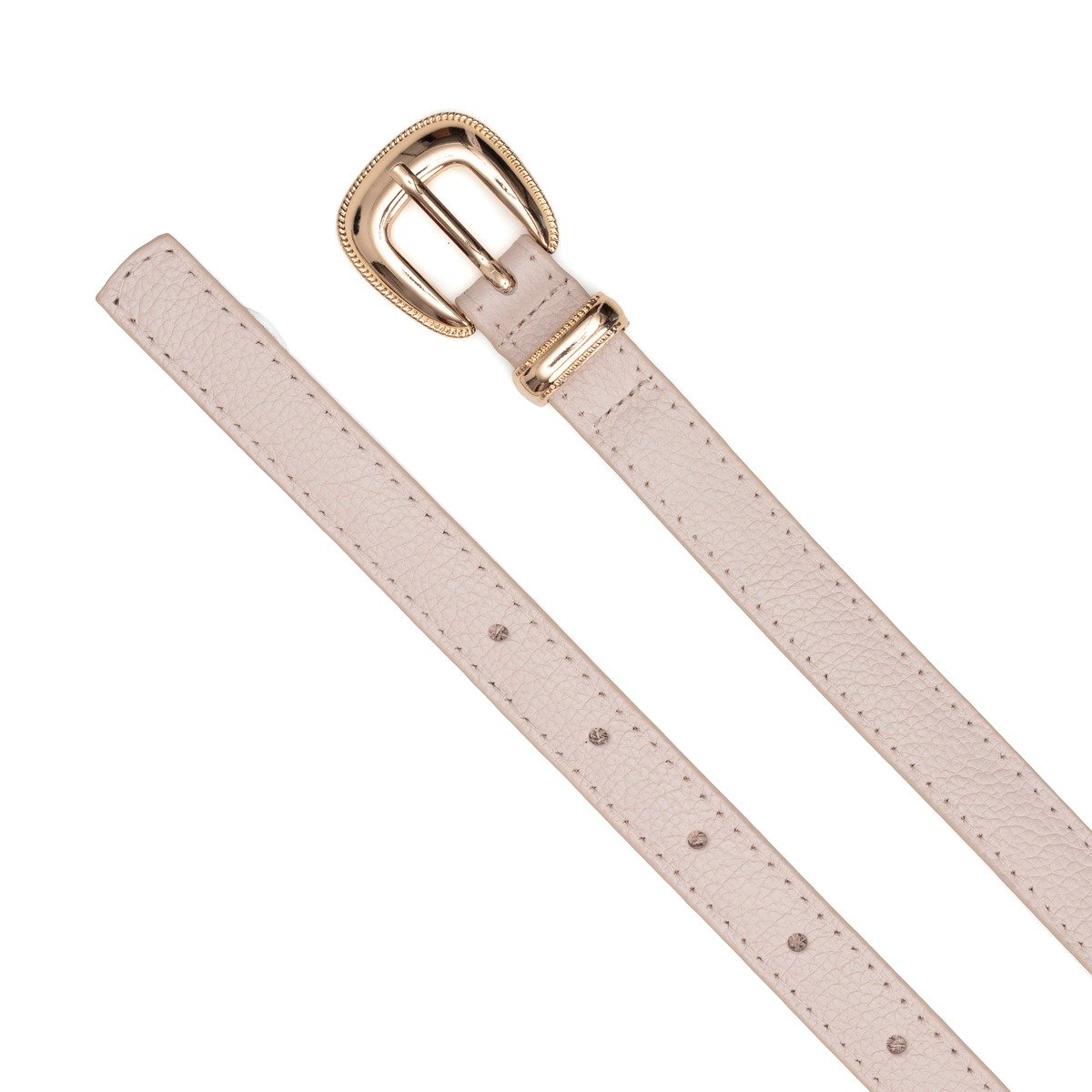 Cinto Lo Lettá Em Couro Fivela Em Metal Joe - Off-White Branco 2