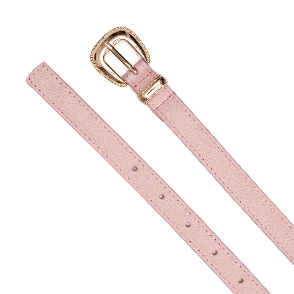 Cinto Lo Lettá Em Couro Fivela Em Metal Joe - Rosa Rosa 2