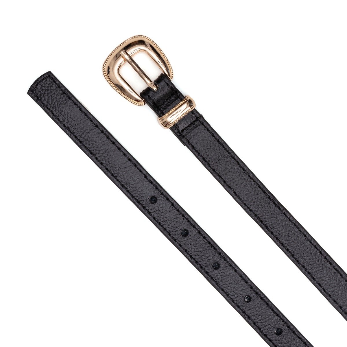 Cinto Lo Lettá Em Couro Fivela Em Metal Joe - Preto Preto 2