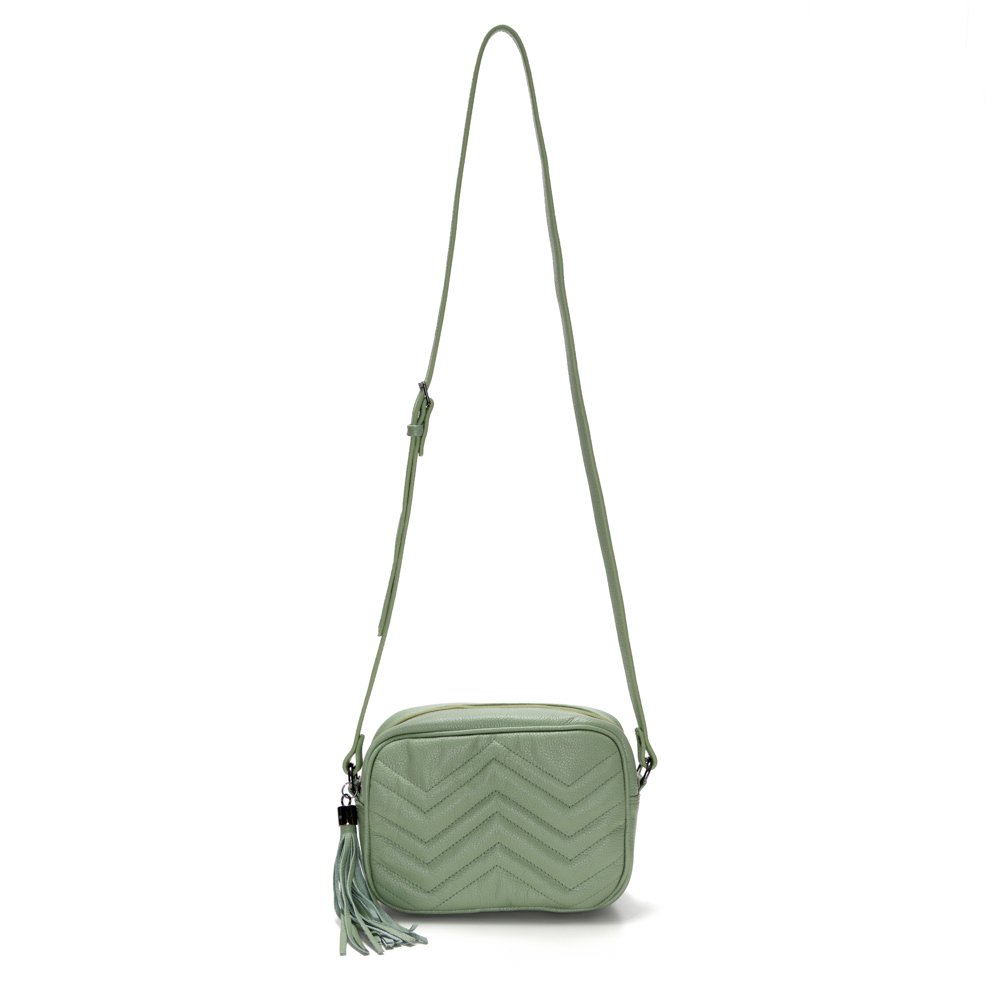 Bolsa Couro Detalhada Wiky - Menta Verde 2