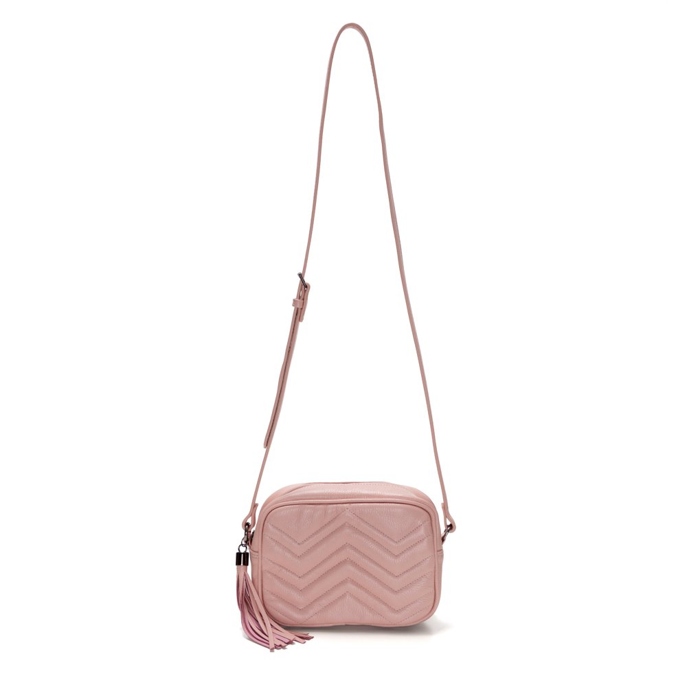 Bolsa Couro Detalhada Wiky - Rosa Rosa 2