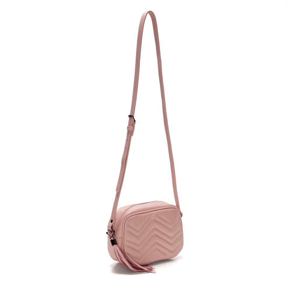 Bolsa Couro Detalhada Wiky - Rosa Rosa 3