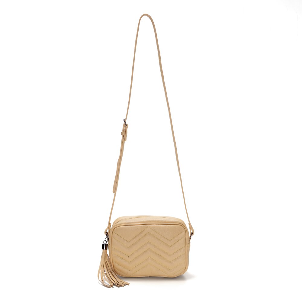 Bolsa Couro Detalhada Wiky - Amarelo Manteiga 2