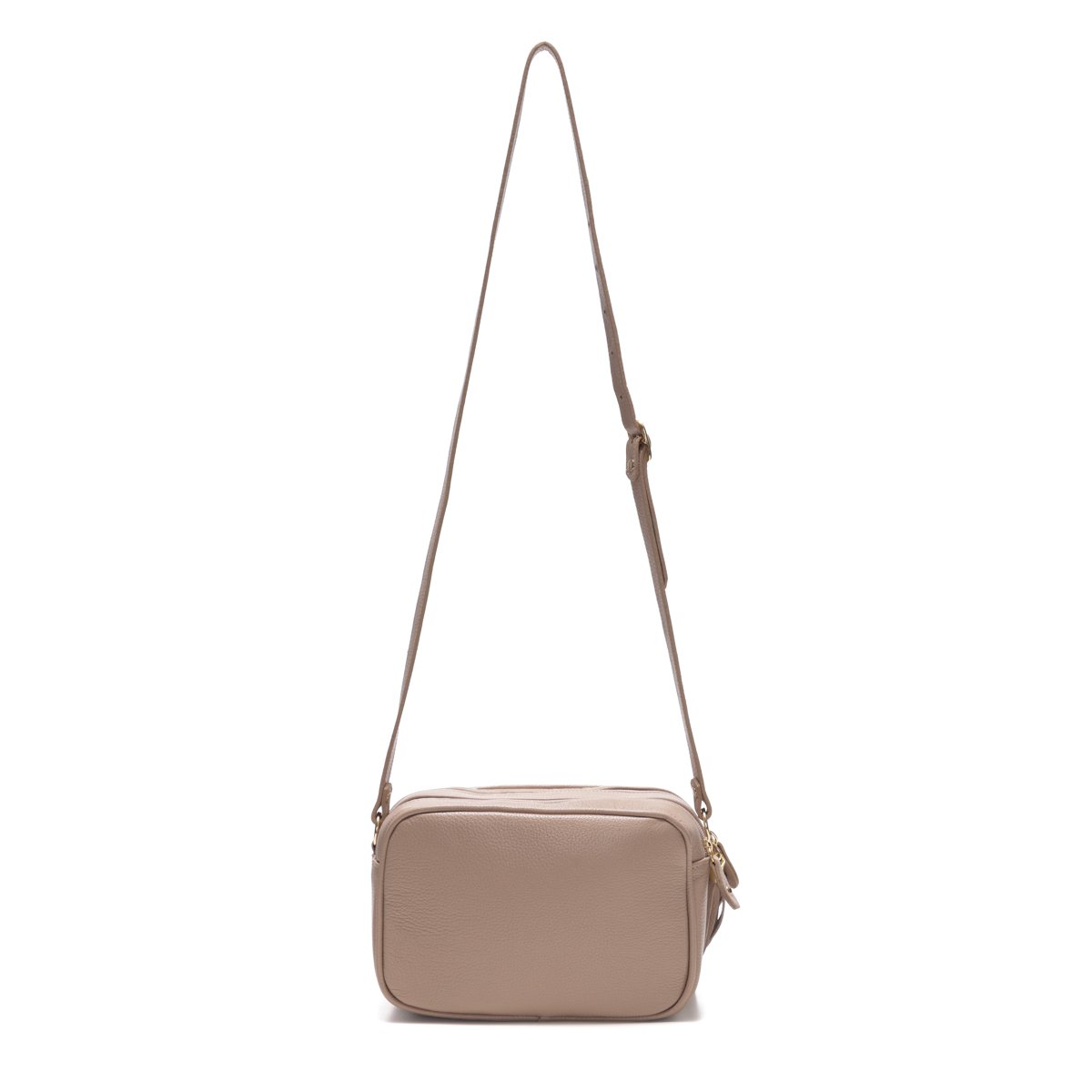 Bolsa Em Couro Matelassê Duas Divisórias Elodie - Nude Bege 3