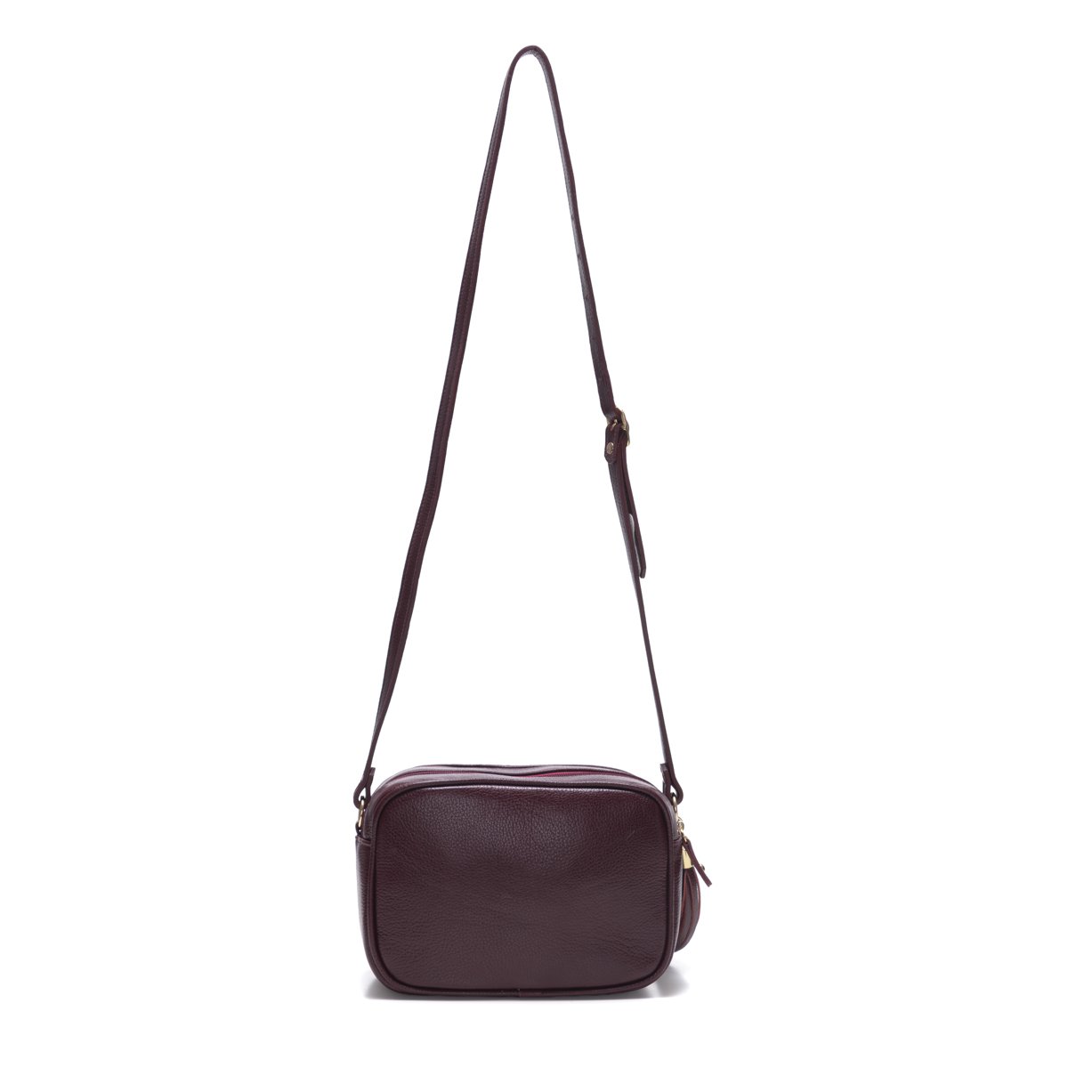 Bolsa Em Couro Matelassê Duas Divisórias Elodie - Bordô Bordô 3