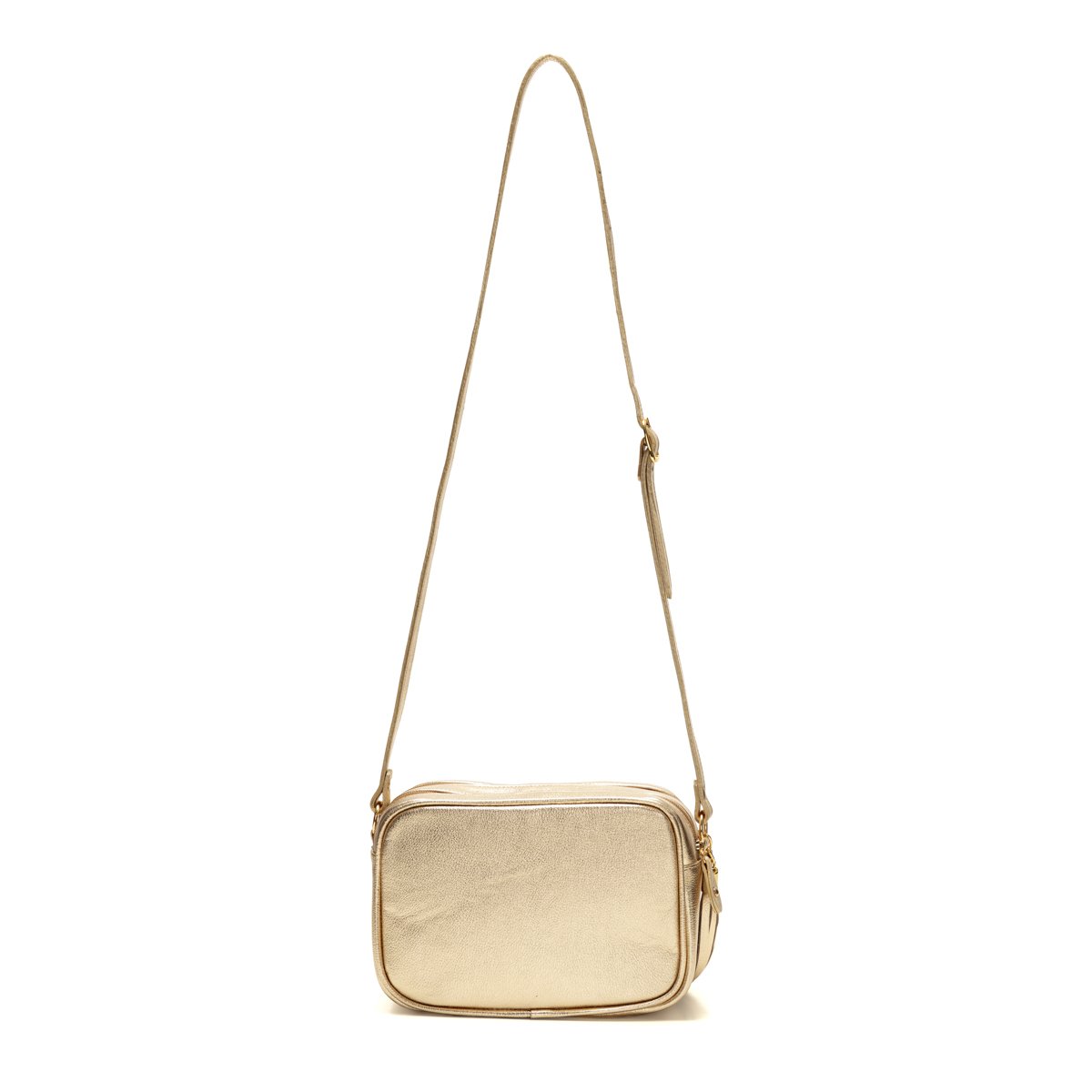 Bolsa Em Couro Matelassê Duas Divisórias Elodie - Ouro Dourado 3