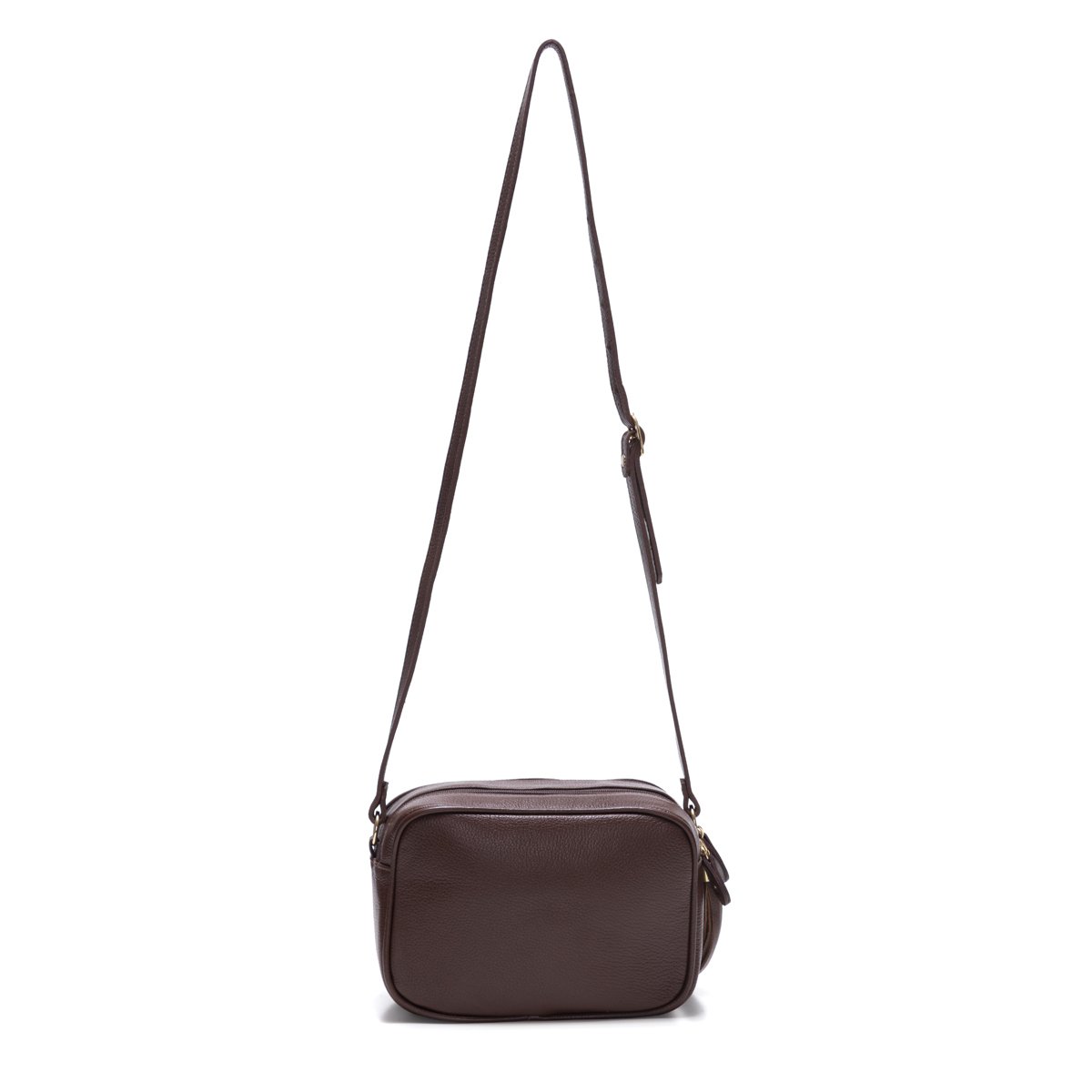Bolsa Em Couro Matelassê Duas Divisórias Elodie - Chocolate Marrom 3