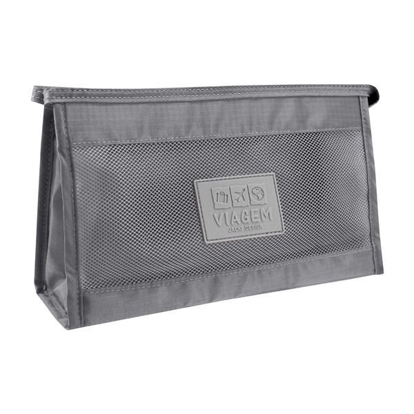 Necessaire com tela Jacki Design Cinza 2