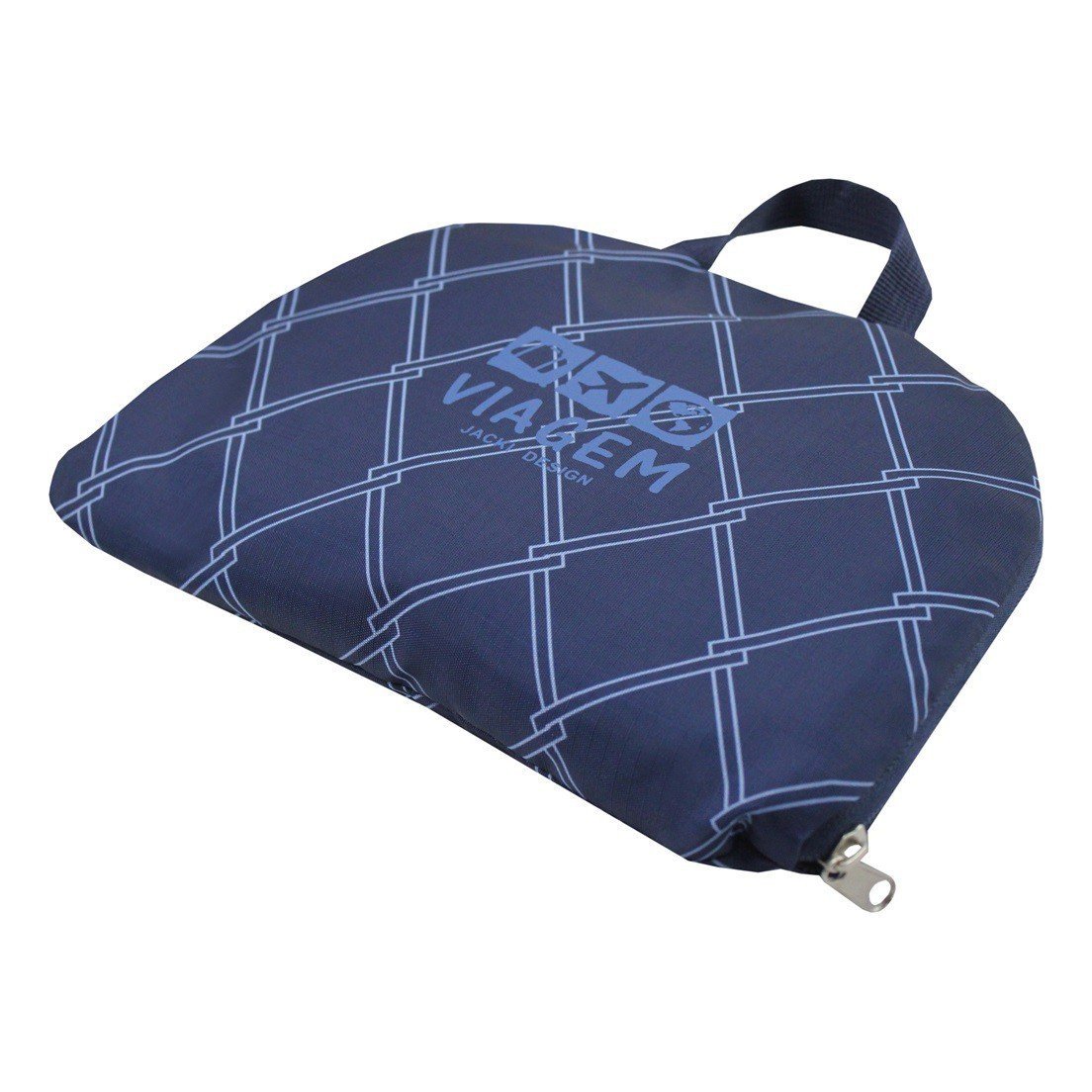 Mochila Dobrável para Viagem Estampa Listrada Jacki Design Preto 5