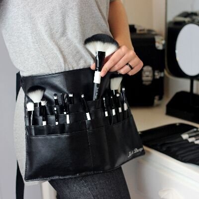 Kit com 18 Pincéis Profissionais com Cinto Jacki Design Preto 3